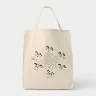 Little Viking Horse's Gait Map T-Shirt Tote Bag