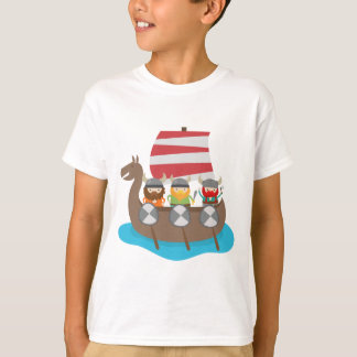 Little Vikings in ship T-Shirt