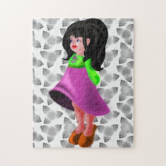 Little Village Girl Puzzle (Vertical)