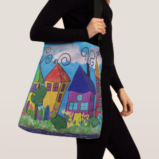 Little village tote cross body bag