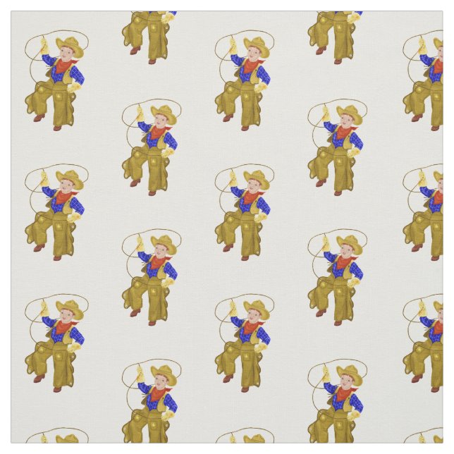 Little Vintage Cowboy Fabric (Swatch)