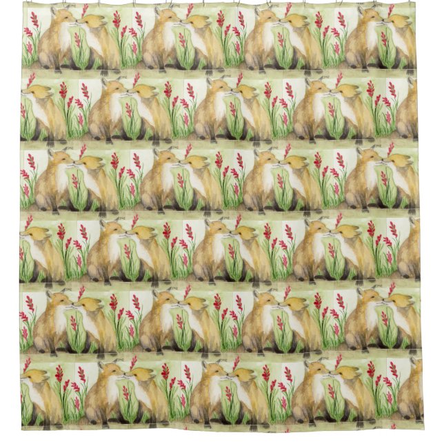 Little Vixens Shower Curtain (Front)