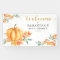 Little Watercolor Pumpkin Baby Shower Fall Welcome