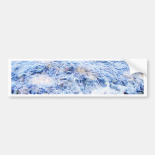 Little wave and colourful stones bumper sticker