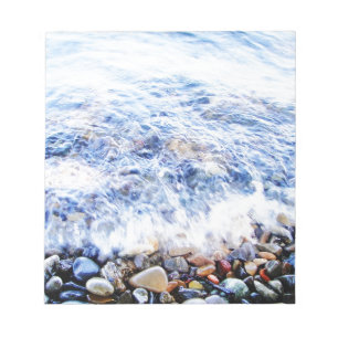 Little wave and colourful stones notepad