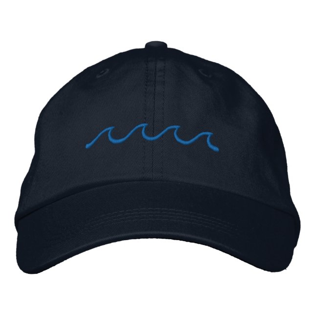 Little Waves Embroidered Hat (Front)