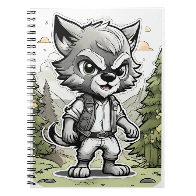 Little Werewolf Buddy Notebook (Front)