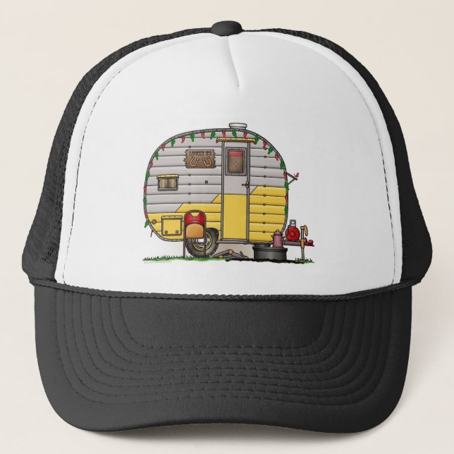 Little Western Camper Trailer Trucker Hat (Front)