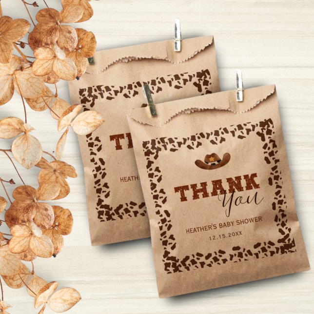Little Western Cowboy Baby Shower Favour Bag (Creator Uploaded)