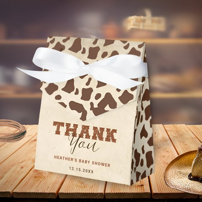 Little Western Cowboy Baby Shower Favour Box (Creator Uploaded)