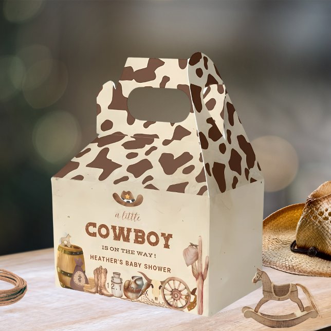 Little Western Cowboy Baby Shower Favour Box (Creator Uploaded)