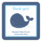 Little Whale Custom Favour Stickers Navy