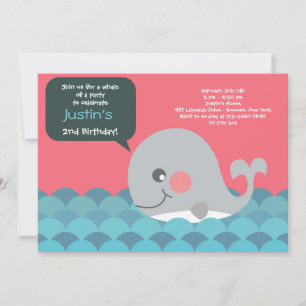 Little Whale Invitation