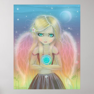 Little Whirlwind Angel Poster Print
