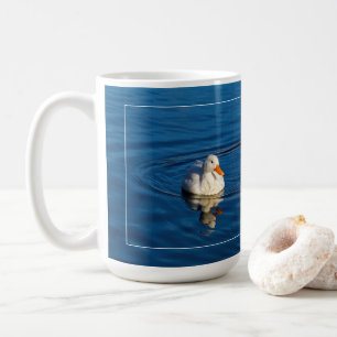 Little White Duck Reflections Coffee Mug