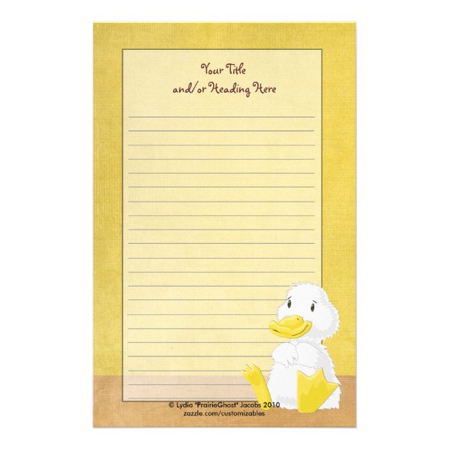 duck stationery