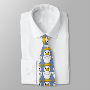 Little White Ducks Standing Thunder_Cove Tie