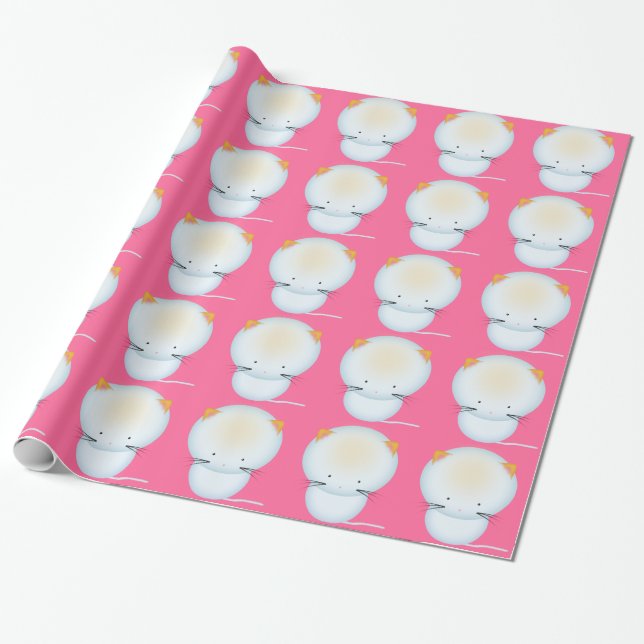Little White Kittens Gift Wrap (Unrolled)