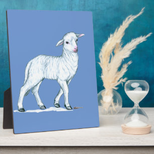 Little White Lamb Plaque