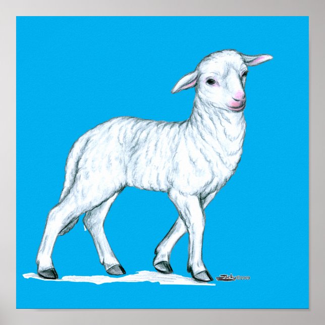 Little White Lamb Poster (Front)