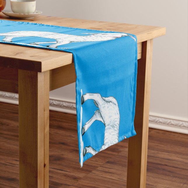 Little White Lamb Short Table Runner (In Situ)