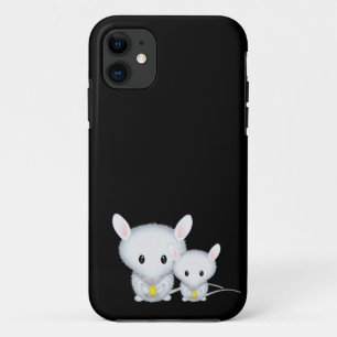 Little White Mice Cute Rodents iPhone 11 Case