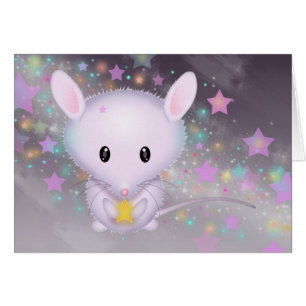 Little White Mouse in the Stars