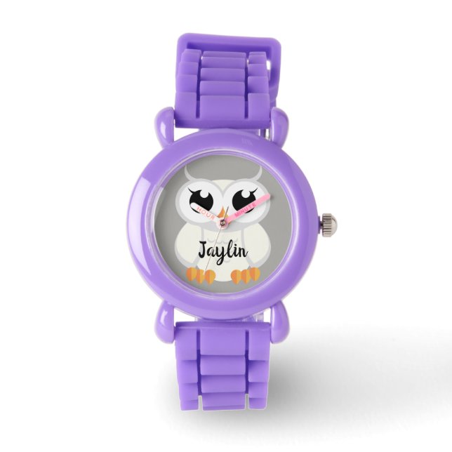 "Little White Owl" Watch (Front)