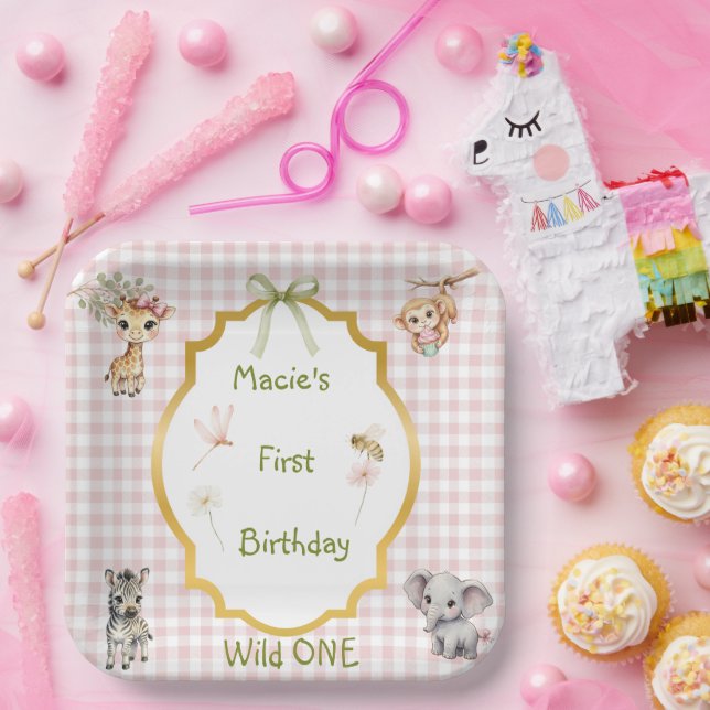 Little Wild One Party  Paper Plate (Party)