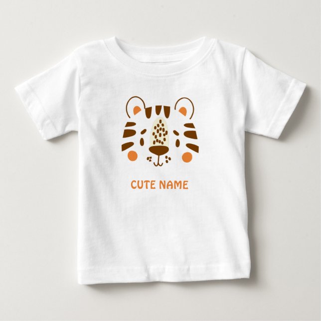 Little Wild One Tiger Baby T-Shirt (Front)