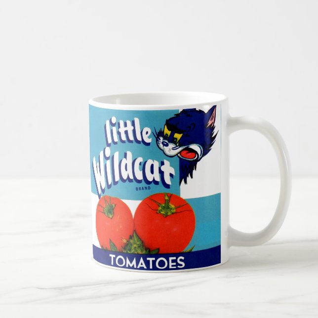Little Wildcat tomatoes crate label Coffee Mug (Right)