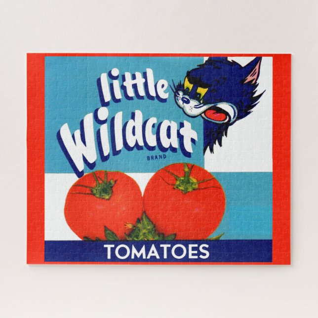 Little Wildcat tomatoes crate label Jigsaw Puzzle (Horizontal)