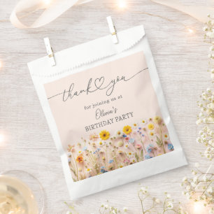 Little Wildflower 1st Birthday  Favour Bag