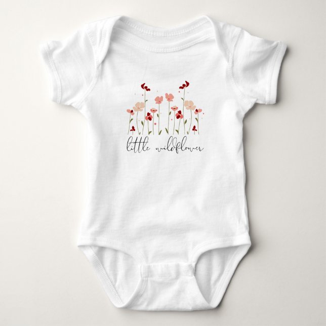 Little Wildflower Baby Bodysuit (Front)