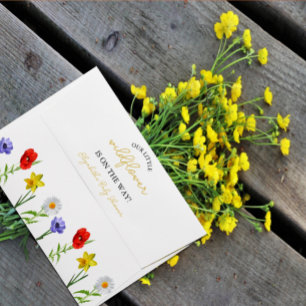 Little Wildflower Baby Shower Envelope