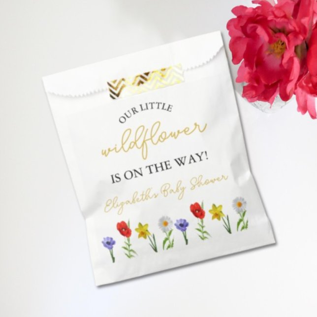 Little Wildflower Baby Shower Favour Bag (Creator Uploaded)