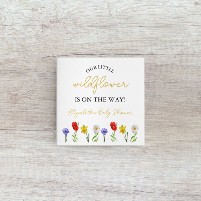 Little Wildflower Baby Shower Napkin (Creator Uploaded)