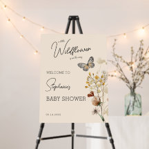 Little Wildflower Baby Shower Welcome