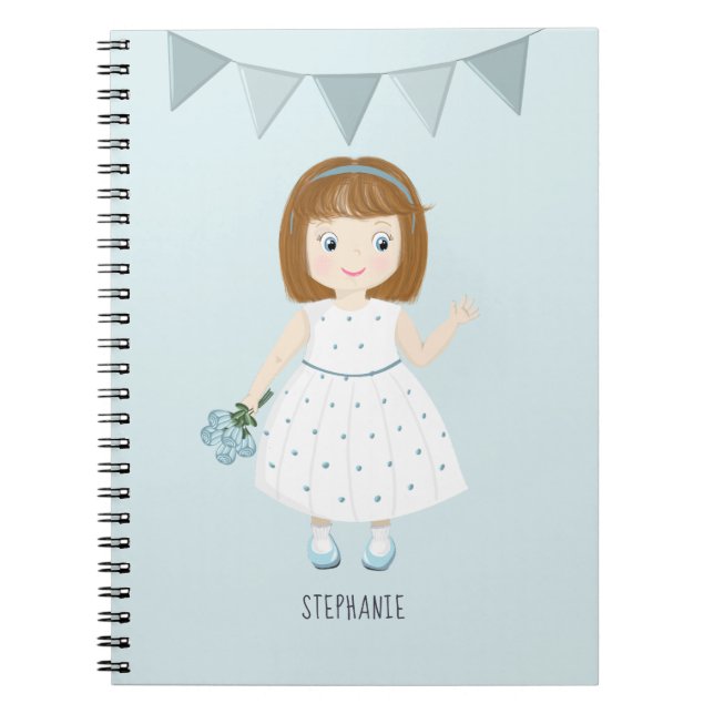 Little Wildflower Birthday  Notebook (Front)