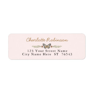 Little Wildflower Boho Baby Shower Return Address Return Address Label