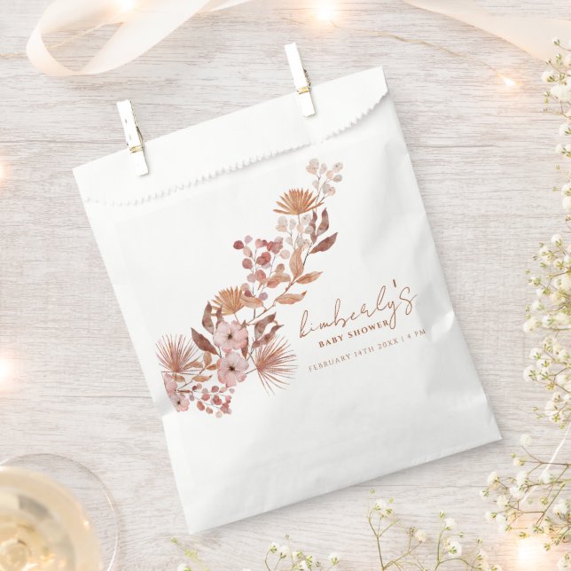 Little Wildflower Boho | Fall Baby Shower Favour Bag (Clipped)