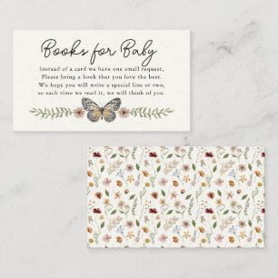 Little Wildflower Books for Baby Cream Enclosure Card