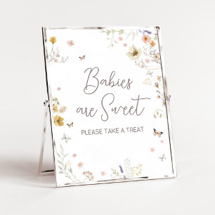 Little Wildflower Botanical Babies are Sweet Poster