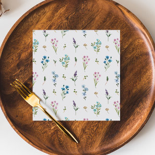 Little Wildflower Bridal Baby Shower Paper Napkins