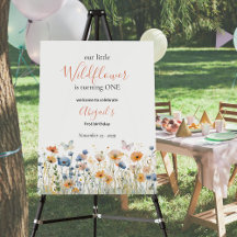 Little Wildflower Butterfly Meadow 1st Birthday