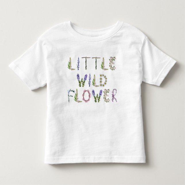 Little Wildflower floral garden  Toddler T-Shirt (Front)