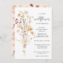 Little Wildflower Flower Baby Shower