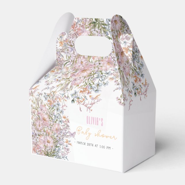 Little wildflower is in bloom  favour box (Front Side)