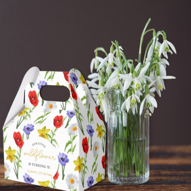 Little Wildflower Kids Birthday Favour Box (Creator Uploaded)