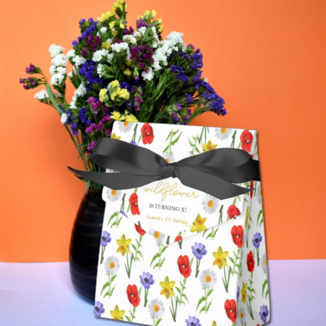 Little Wildflower Kids Birthday Favour Box (Creator Uploaded)